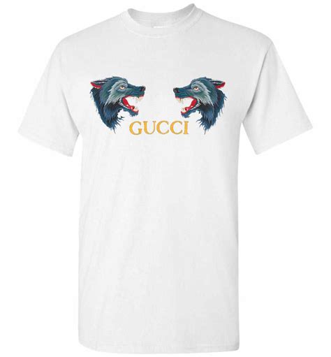 gucci wolf t shirt mens|gucci t shirt sale.